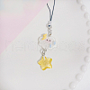 Resin Cartoon Cute Cloud Star Mobile Straps PW-WGA1445-03-1