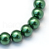 Baking Painted Pearlized Glass Pearl Round Bead Strands X-HY-Q003-10mm-71-2