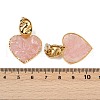 304 Stainless Steel Heart Dangle Stud Earrings EJEW-Z096-01G-B01-3