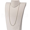 Brass Cable Chain Necklaces NJEW-JN01537-04-3
