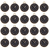 SUNNYCLUE Clock Alloy Enamel Pendants ENAM-SC0003-47A-1