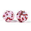 Round Resin Rhinestone Beads OACR-T028-66B-2