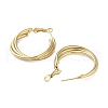 Vacuum Plating 202 Stainless Steel Hoop Earrings EJEW-A041-06G-2