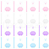 DELORIGIN 16 Sets 4 Colors Plastic Doll Stand Support Frame DIY-DR0001-07-3