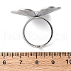 304 Stainless Steel Cuff Rings RJEW-D306-19P-4