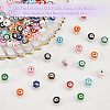  12 Colors Alloy Enamel European Beads ENAM-NB0001-40G-5