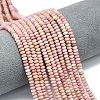 Natural Rhodonite Beads Strands G-P575-A18-4x2mm-1
