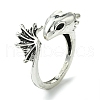 Dragon Alloy Open Cuff Rings RJEW-K275-36AS-1