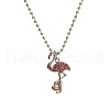 Alloy Colorful Rhinestone Pendant Necklaces for Kid FS-WG8D677-04-2