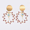 Dangle Stud Earrings EJEW-JE03683-02-1
