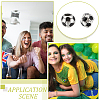 Unicraftale 30Pcs Large Hole FootBall/Soccer Ball Alloy Enamel European Beads MPDL-UN0001-01-6