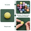   85pcs 17 style Resin Rhinestone Beads with Acrylic Round Beads Inside RESI-PH0002-11-4