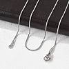 Tarnish Resistant 304 Stainless Steel Snake Chain Necklaces NJEW-E026-12P-2