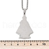 304 Stainless Steel Saint Benedict Medal Pendant Necklaces NJEW-K283-37P-3
