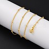 2mm Rack Plating Brass Satellite Chain Necklaces for Women Men MAK-L044-33G-2