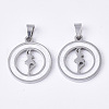 201 Stainless Steel Pendants STAS-N089-69P-1