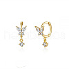 S925 Silver Butterfly Ear Cuffs with Multicolor Zirconia CY9476-1-1