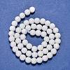 Synthetic White Agate Beads Strands G-D419-6mm-01-5
