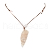 Mother's Day Jewellery Summer Beach Natural Cultured Freshwater Pearl & Natural Shell Pendant Necklaces NJEW-JN05100-02-4