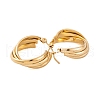 Ion Plating(IP) 304 Stainless Steel Hoop Earrings for Women EJEW-P279-34G-2