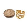 304 Stainless Steel Multi-layer Open Cuff Rings for Women STAS-Z108-03G-05-5
