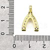 Brass Micro Pave Cubic Zirconia Pendants KK-V007-13G-3
