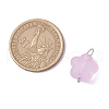 Transparent Frosted Acrylic Flower Links Connector Charms PALLOY-JF03905-2