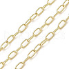 Rack Plating Oval Brass Curb Chains CHC-A010-01G-06-1