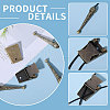 CHGCRAFT DIY Alloy Bolo Tie Making Finding Kit FIND-CA0009-03AB-4