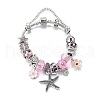 Alloy Enamel European Beads Charm Bracelets BJEW-F495-08P-2