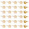 SUPERFINDINGS 30Pcs Star Alloy Brooches AJEW-FH0004-31A-1