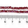 Baking Electroplate Glass Beads Strands X-DGLA-A039-J2MM-B19-4