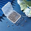 SUNNYCLUE 90Pcs 3 Size 304 Stainless Steel Post Stud Earring Settings STAS-SC0004-85-6