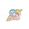 Transparent Resin Pendants RESI-R467-01P-01-2