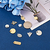 Crafans 12Pcs 12 Style 201 Stainless Steel Charms & Pendants STAS-CF0001-01-4