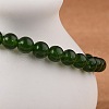 Natural TaiWan Jade Bead Stretch Bracelets BJEW-K212-A-019-2