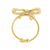 Ion Plating(IP) 304 Stainless Steel Open Cuff Rings for Women RJEW-S409-01G-03-3