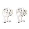 Non-Tarnish 201 Stainless Steel Pendants STAS-M318-08P-1