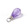 Acrylic with Iron Pendants PALLOY-JF03685-5