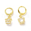 Brass Huggie Hoop Earrings EJEW-Z003-04G-2