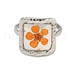 Brass Adjustable Rings for Women RJEW-G265-10P-B02-2