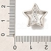 Rack Plating Brass Micro Pave Cubic Zirconia Pendants KK-I722-05P-Z-3