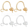 Beebeecraft 20Pcs 2 Color 304 Stainless Steel Ring Stud Earrings Findings STAS-BBC0004-69-1