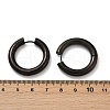 202 Stainless Steel Polishing Hoop Earrings EJEW-M106-02EB-07-5