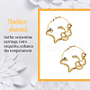 ANATTASOUL 3 Pairs 3 Colors Alloy Snake Wrapped Ring Hoop Earrings for Women EJEW-AN0001-63-3