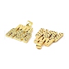 Brass Micro Pave Cubic Zirconia Pendants KK-M324-02I-G-2