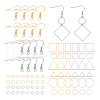 Unicraftale Geometry Charm Drop Earring DIY Making Kit DIY-UN0003-01-1