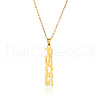 304 Stainless Steel Word Constellation Pendant Necklaces FS-WGAAB2A-02-2