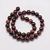 Natural Tiger Eye Bead Strands G-P230-13-14mm-2