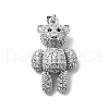 Brass Micro Pave Cubic Zirconia Pendants KK-G442-01P-01-1